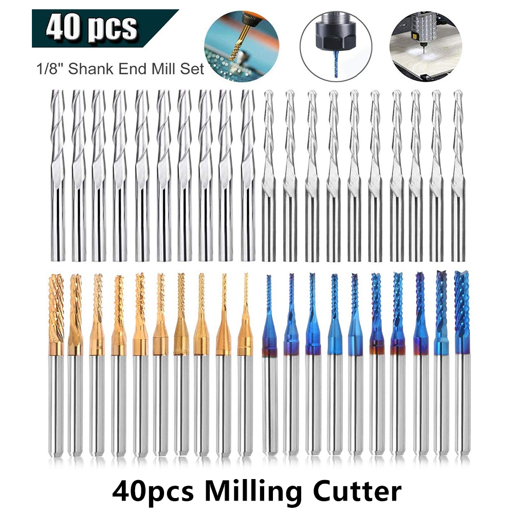 End Mill Set - Twotrees conjunto de brocas de gravação,
