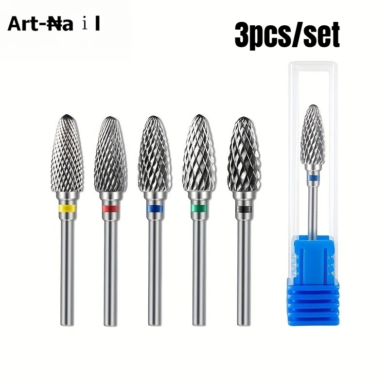 Carbide End Mill - 3 peças de brocas de carboneto