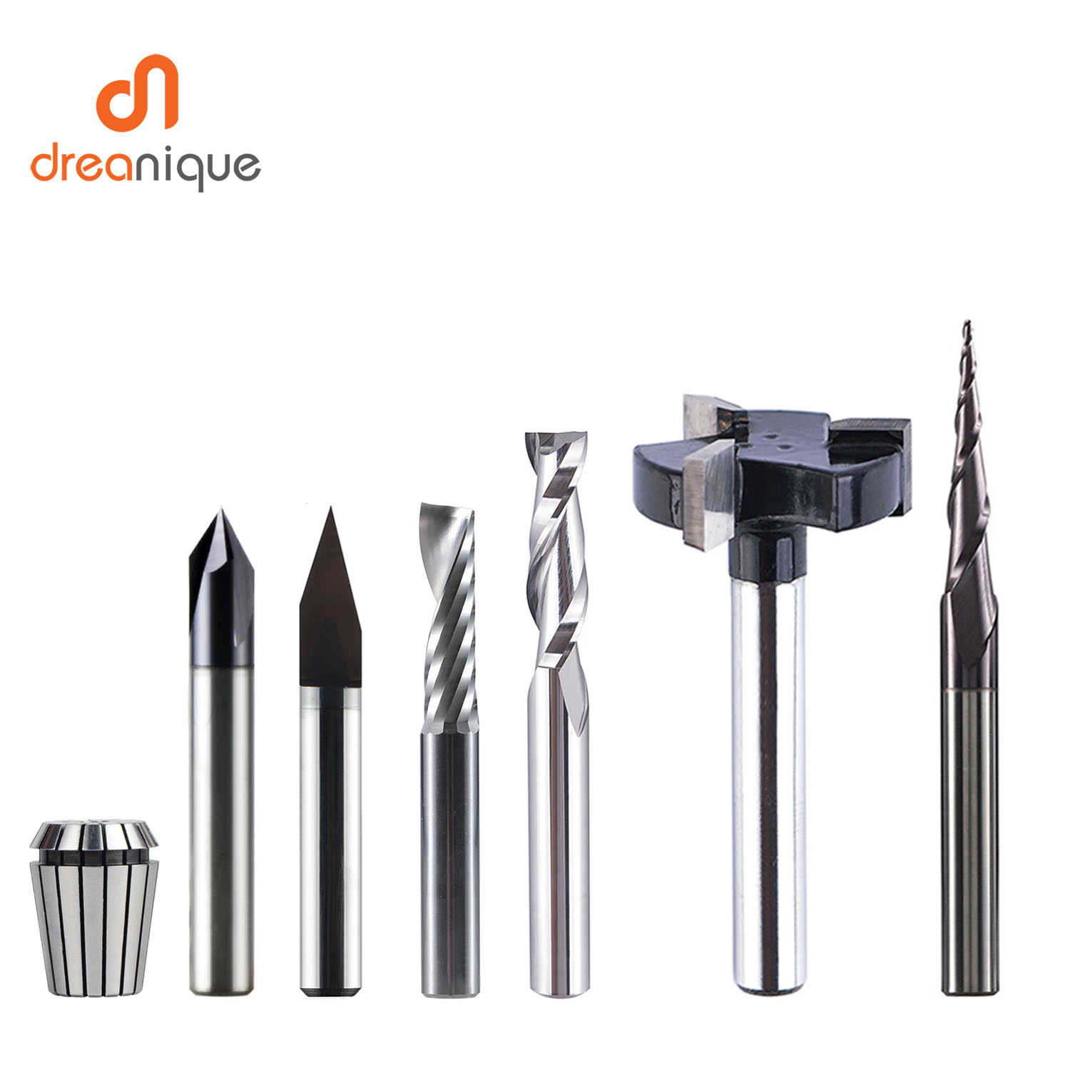 End Mill Set - Dreaique 7 pçs/set 6mm haste de