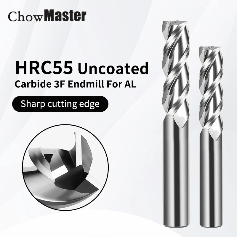 End Mill Set - 3f fresa de alumínio 4mm 6mm