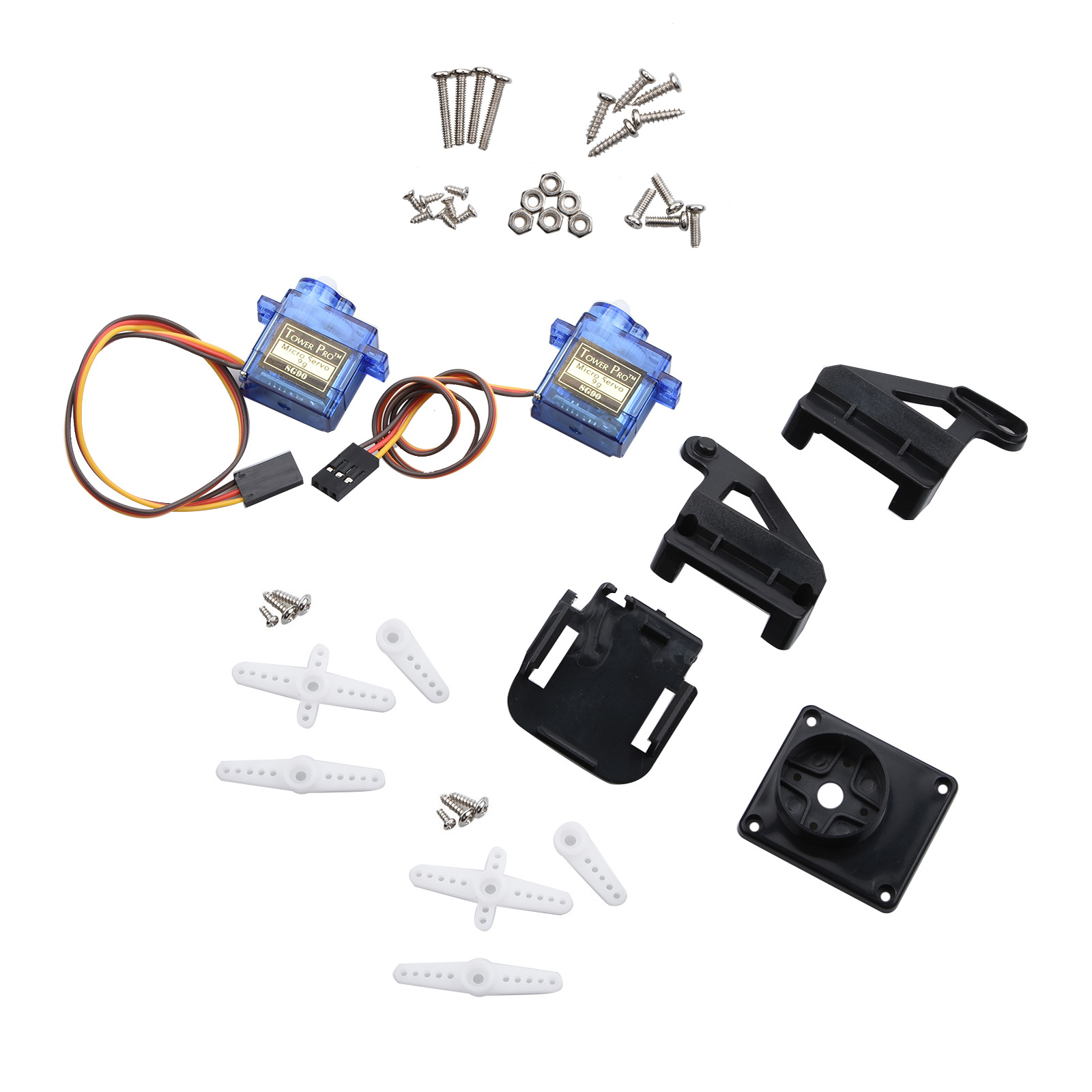 Servo 9G - Plataforma de Gimbal de Nylon com
