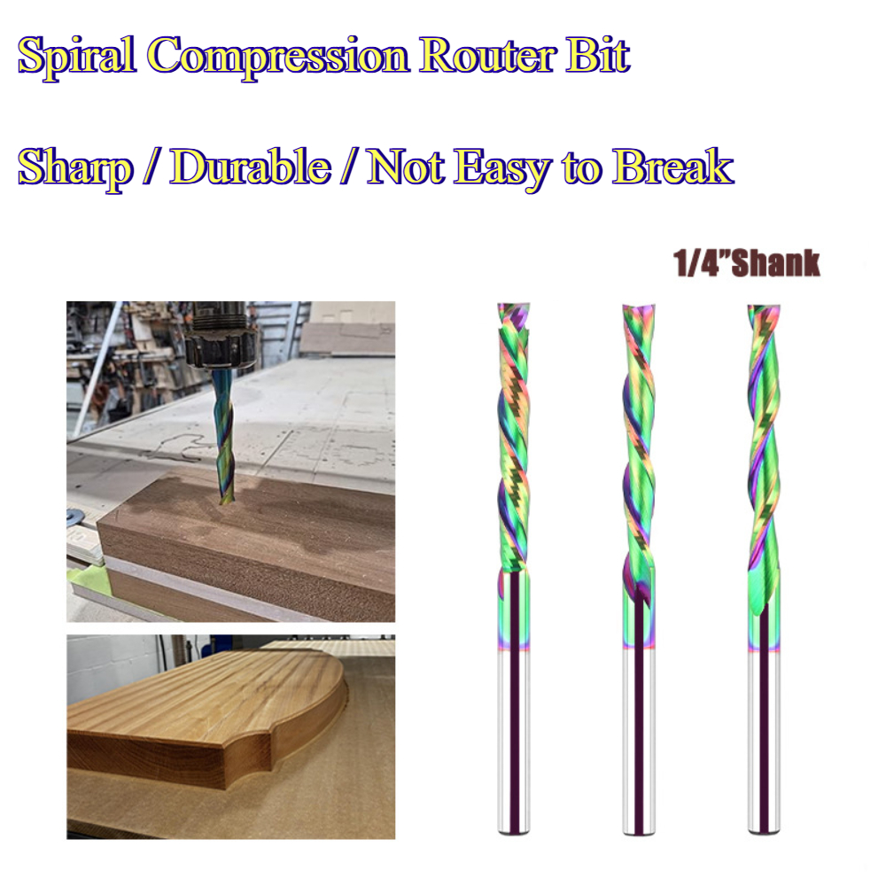 Carbide End Mill - Fresa de compressão em espiral com