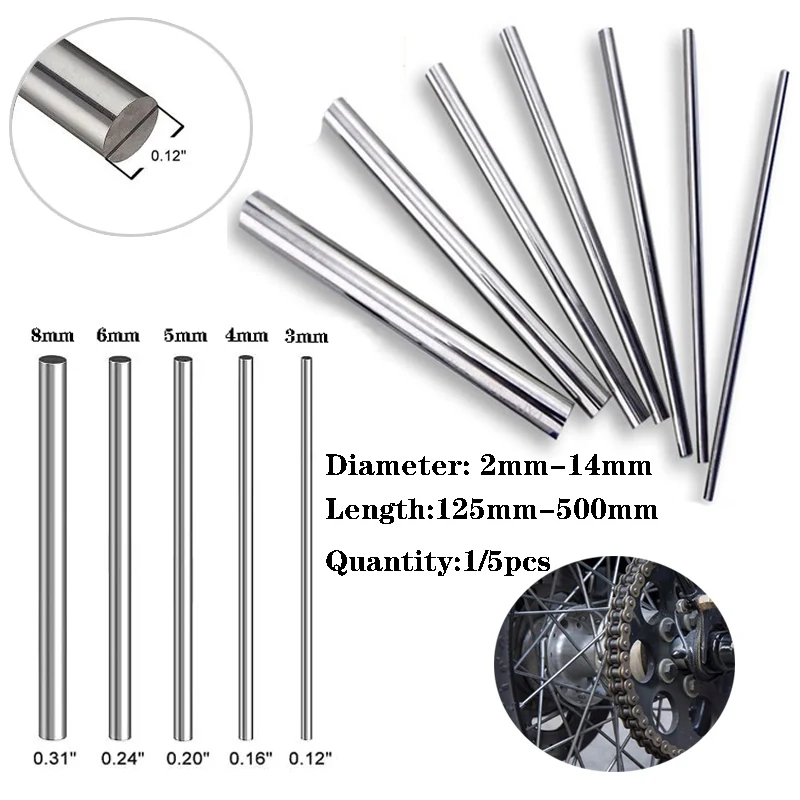 Linear Rod 8Mm - Haste de aço inoxidável, 1 a