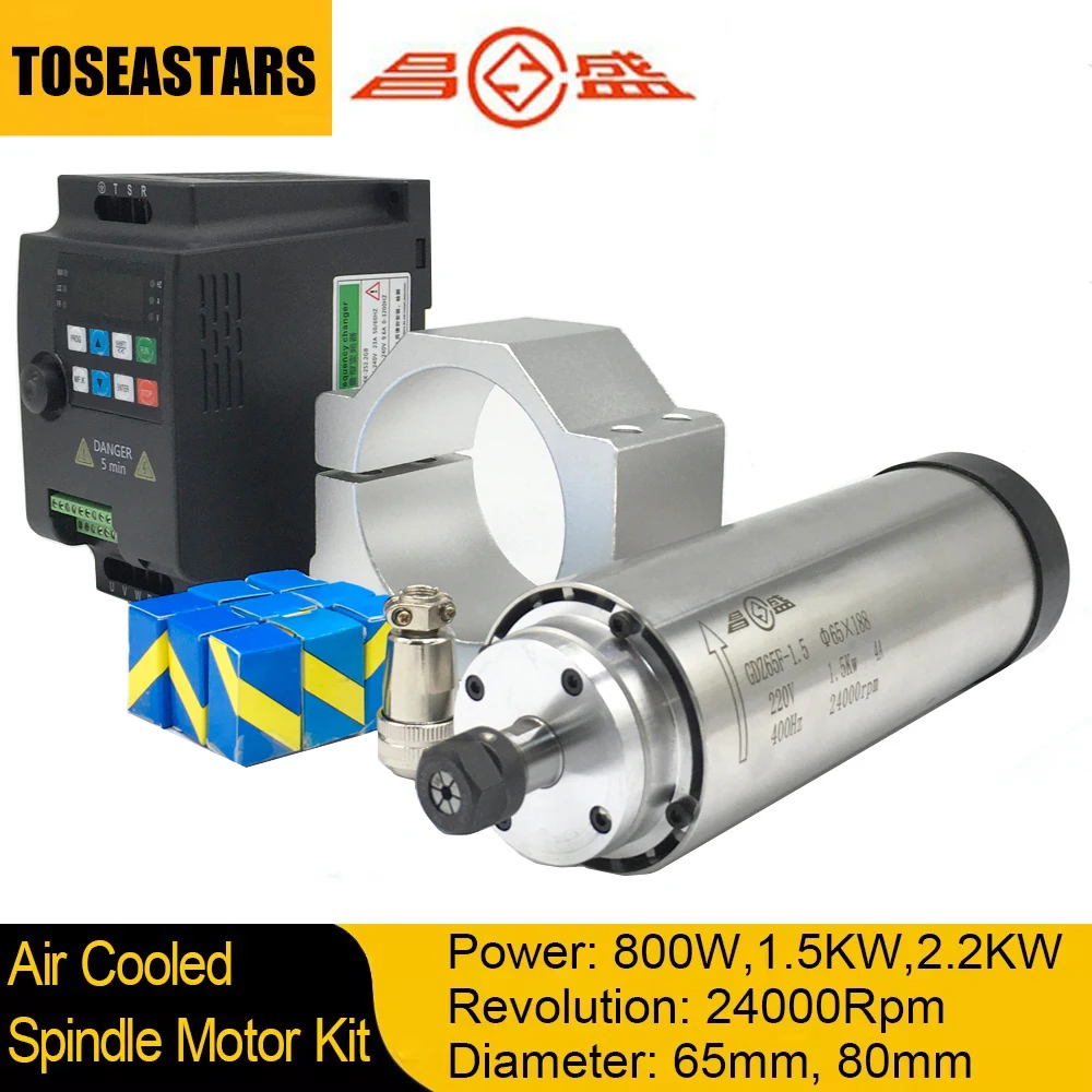 Water Cooled Spindle - Kit de motor de fuso CNC