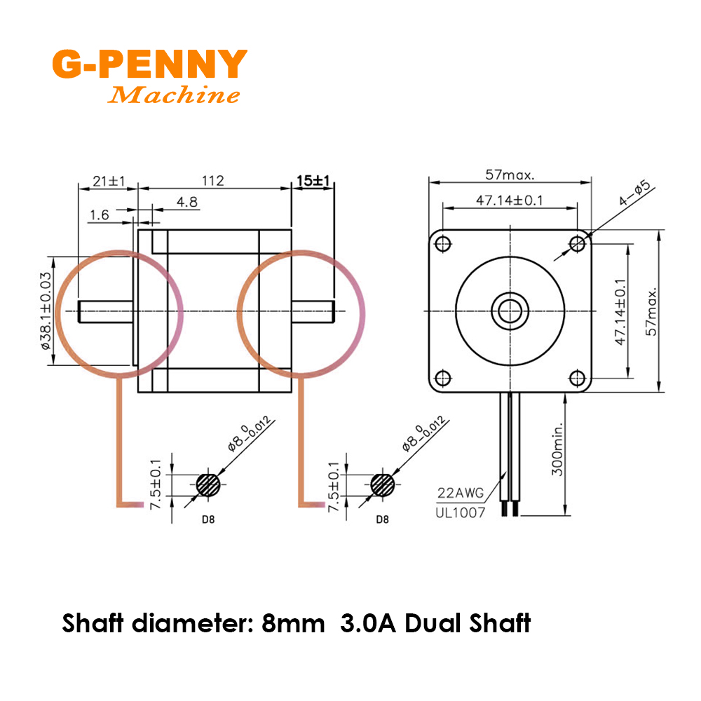 NEMA23 57x112mm 3Nm Stepper Mo - Nema23 Stepper avaliação e preço