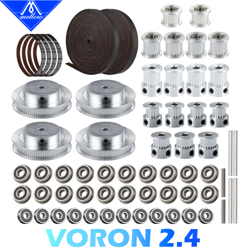 Mellow impressora 3d voron 2.4 - Gt2 Pulley avaliação e preço